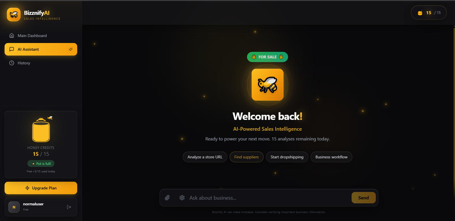 Bizznify AI Screenshot